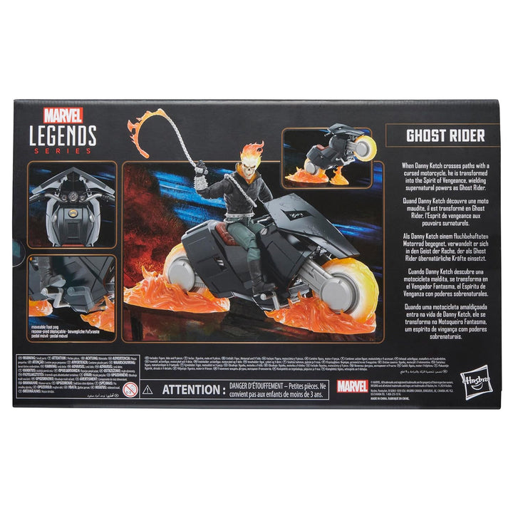 Serie Marvel Legends Ghost Rider (Danny Ketch) con motocicleta, fig...