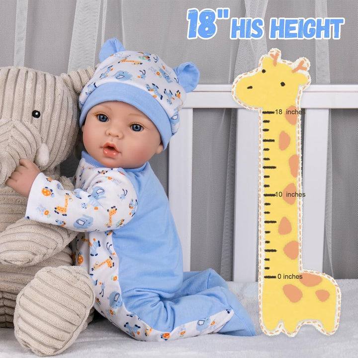 Aori Reborn Baby Dolls Boy - Muñeca realista de bebé recién nacido...