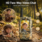 Walkie Talkie para niños con video: paquete de 2 juguetes recargables para niños pequeños con cámara HD y cambiador de voz, juguetes de regalo de largo alcance para niños y niñas de 3 a 8 años para