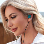 CCZ Melody - Auriculares Intrauriculares con Cable para Juegos 1DD 1BA, Verde, Sin micrófono