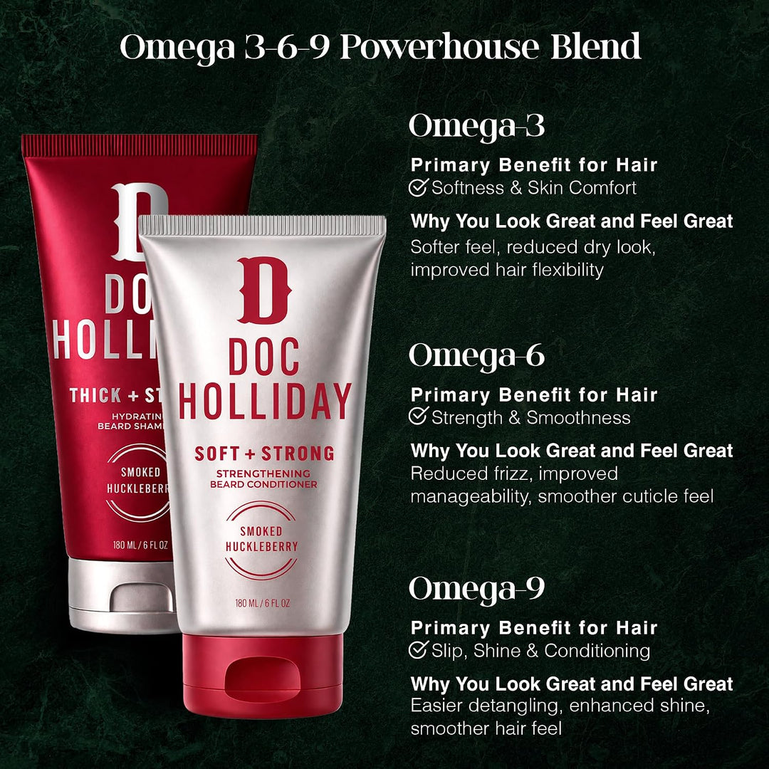 Doc Holliday Paquete de champú y acondicionador para barba \u2013 a...