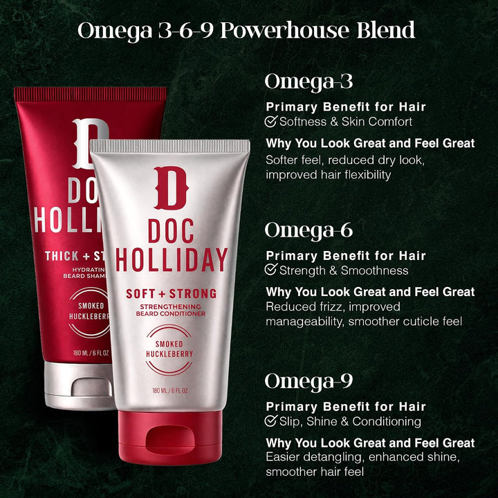 Doc Holliday Paquete de champú y acondicionador para barba \u2013 a...