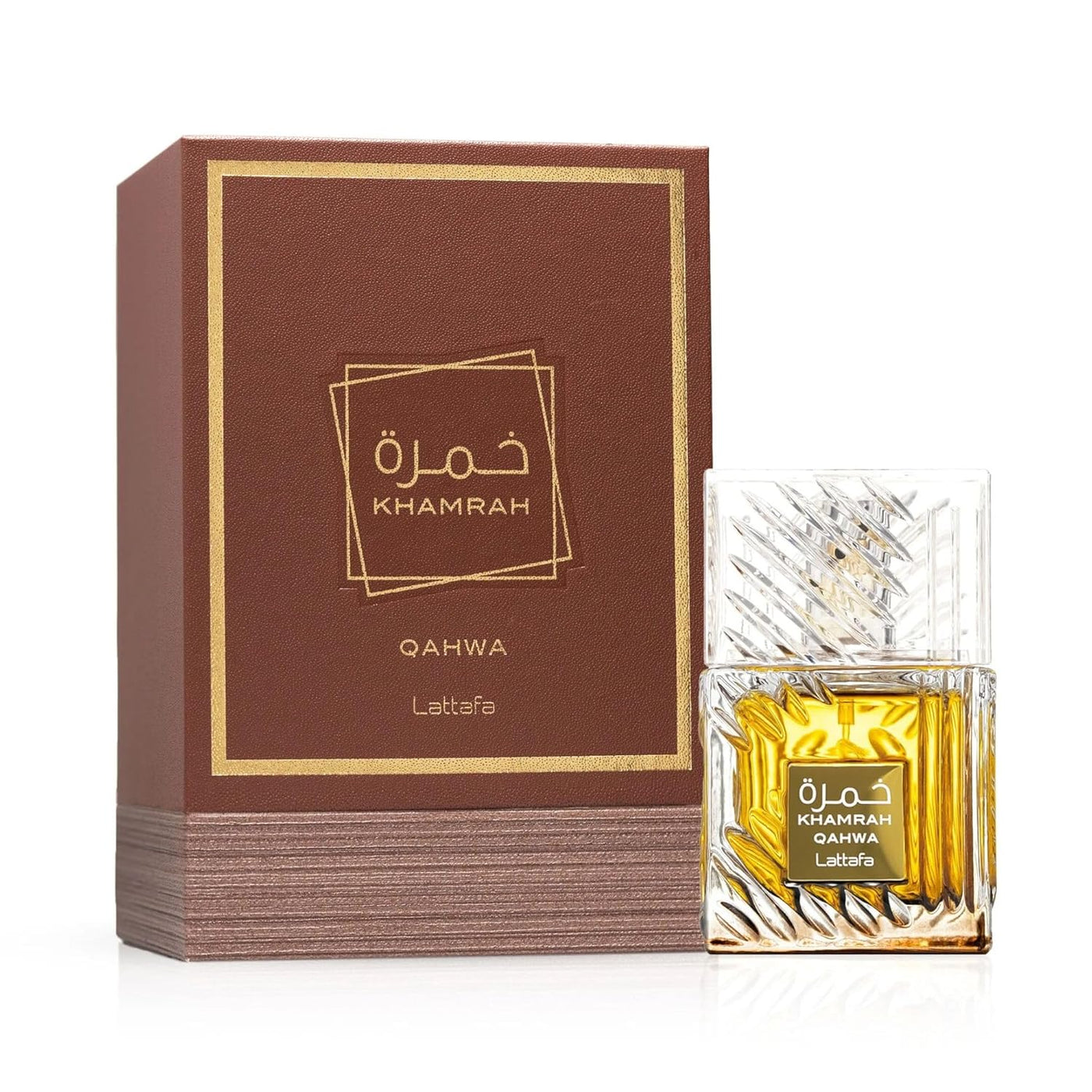 Lattafa Khamrah &amp; Khamrah Qahwa Eau De Parfum Unisex 3.4 onzas...