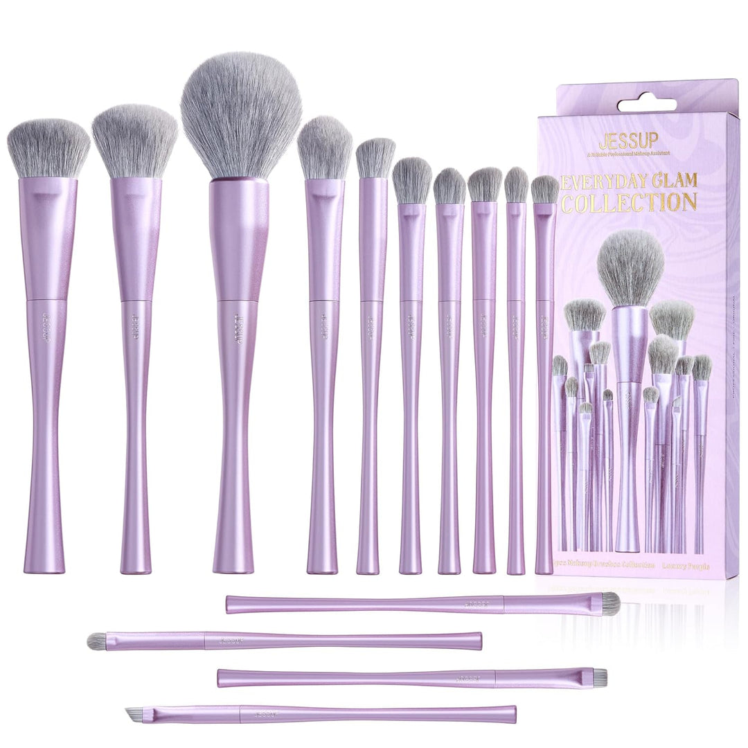 Jessup Juego de Brochas de Maquillaje Profesional de 14 Piezas Vega...