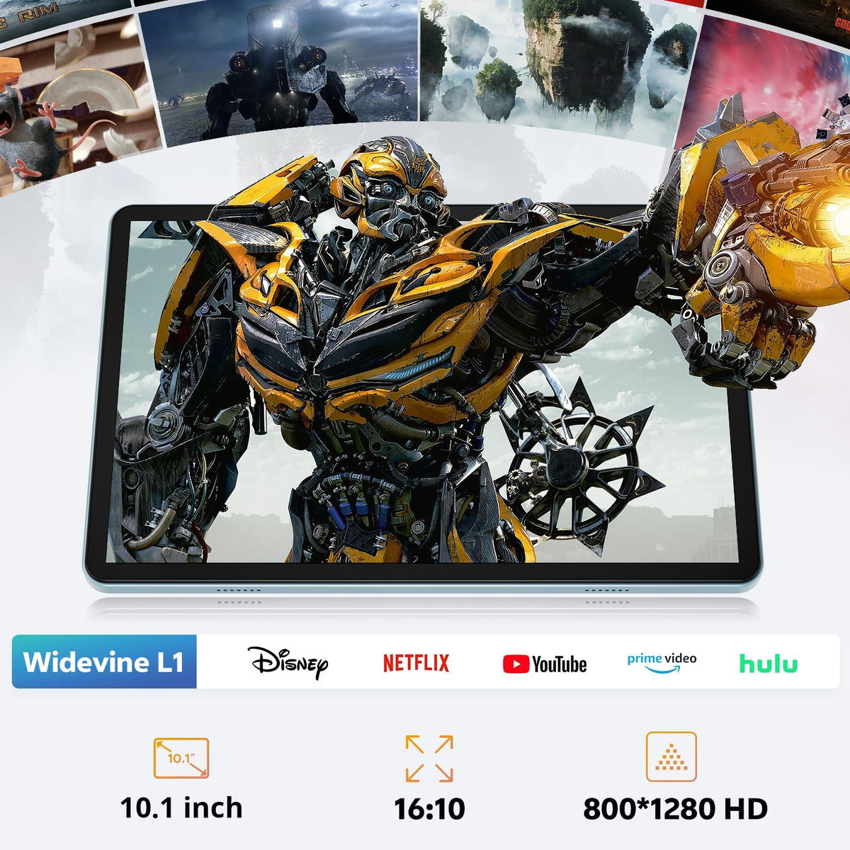 FIRYMID Tablet Android con teclado, 24 GB+64 GB, expansión de 1 TB,...