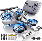 Avión de control remoto para niños, 2 en 1, avión RC Stunt RC Drift, avión de espuma para interiores y exteriores con carreras, trucos, juguetes de regalo para niños, niñas y adultos de 8, 9