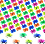 240 piezas de autos a granel mini vehículos coloridos, rellenos de piñata para fiestas, bolsas de regalo, premios de carnaval, regalos para niñas y niños