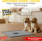 Glad para Pets Activated Carbon Disposable Dog Training Pads, 100 Count