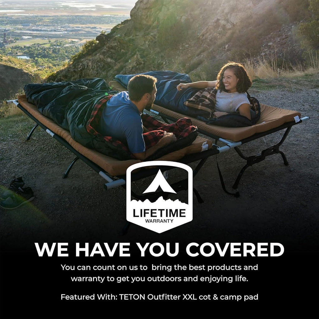 Teton Celsius XXL Sleeping Bag, Bolsas de Dormir para Clima Frío para Adultos y Niños, Acampar Fácil y Abrigado. Incluye Sacó de Compresión