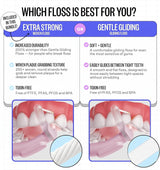 FLAUS Hilo dental eléctrico (tejido extra fuerte), Shark Tank + Opr...