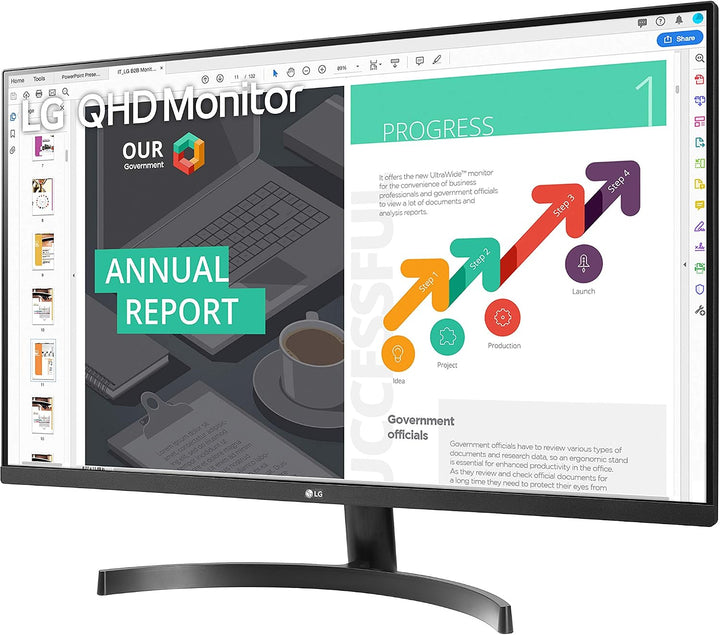 LG QHD 32QN600-B, monitor de computadora de 32 pulgadas, IPS con co...