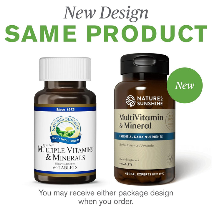 Nature's Sunshine Múltiples vitaminas y minerales, 60 tabletas...