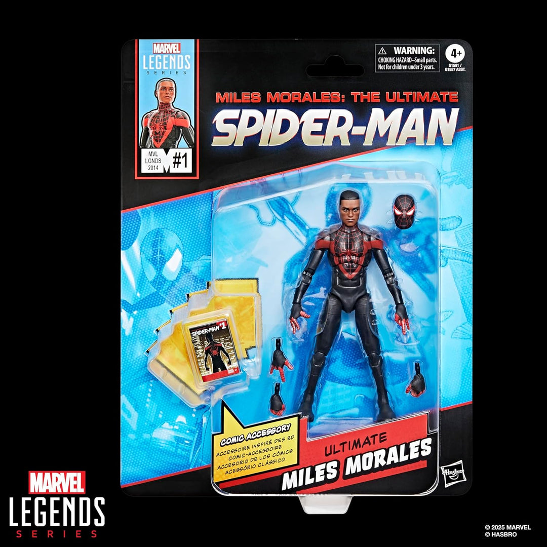 Serie Marvel Legends Ultimate Miles Morales, Figura de acción colec...