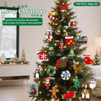 Calendario de Adviento 2026, adornos de Navidad, juego de construcción compatible con Lego, corona de Papá Noel, pan de jengibre, reno, juguete de construcción 24 en 1, cuenta regresiva de 24 días para juguetes de Navidad, regalos para niños y niñas