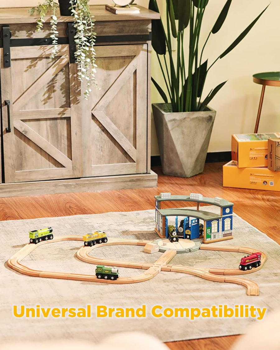 SainSmart Jr Tren de madera 24 piezas expansión de pista