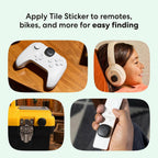 Life360 - Adhesivo para azulejos, pequeño rastreador Bluetooth, buscador remoto y localizador de artículos para bicicletas, gafas y más. Compatible con iOS y Android. Buscador de teléfonos. Paquete de 2 (negro)