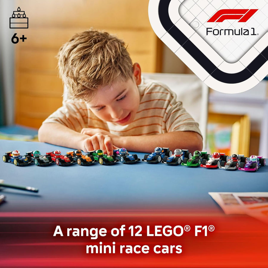 LEGO Coches de carreras coleccionables F1 paquete de 6
