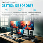 Dell WD19TBS Thunderbolt Dock - Estación de acoplamiento USB C con monitor dual con 180, cable HDMI, cable DisplayPort, estación de acoplamiento para laptop y computadora Dell