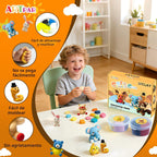 Kit de arcilla seca al aire, arcilla para modelar para niños