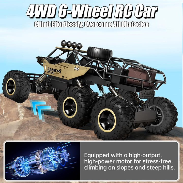Jiakora Camión monstruo a control remoto, autos RC Rock Crawler RC...
