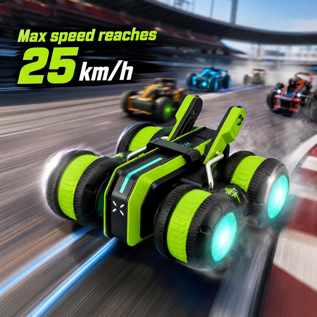 DuraCrash RC Stunt Car para niños de 4 a 12 años, 2.4 GHz 4WD Control
