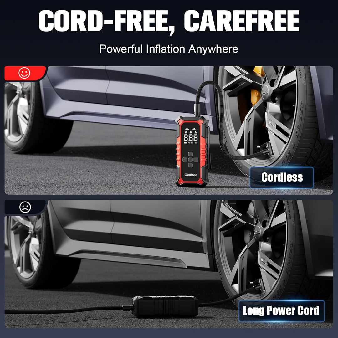 GOOLOO Inflador de Neumáticos A6 Gear Compresor de Aire Portátil, I...