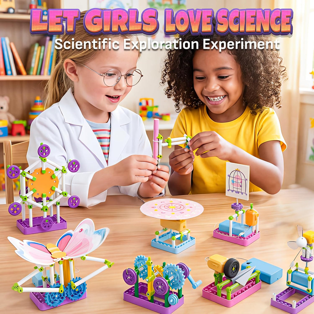 SMILESSKIDDO Kit de ciencia para niñas más de 100 experimentos, juguetes