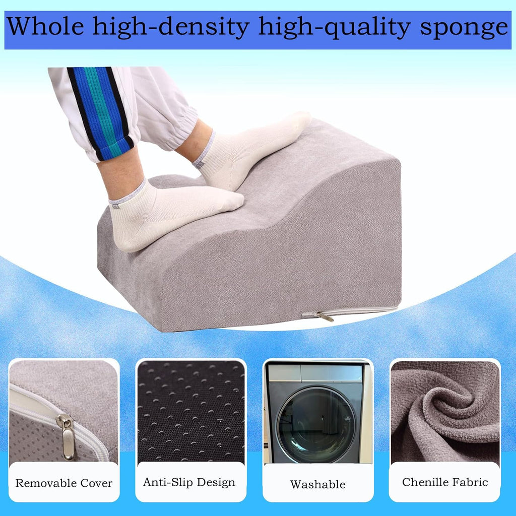 Lámpara Reposapiés para debajo del escritorio en el trabajo. Taburete de tres niveles multifuncional, con reposapiés lavable. para debajo del escritorio, silla de oficina, silla de juegos y sofá