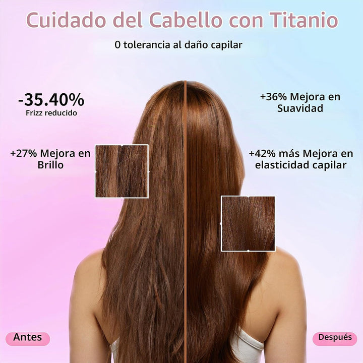 Alisador de pelo inalámbrico, alisador portátil 2 en 1 para alisar...
