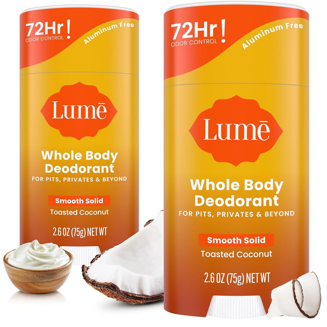 Lume Desodorante para todo el cuerpo, barra lisa y sólida, control...