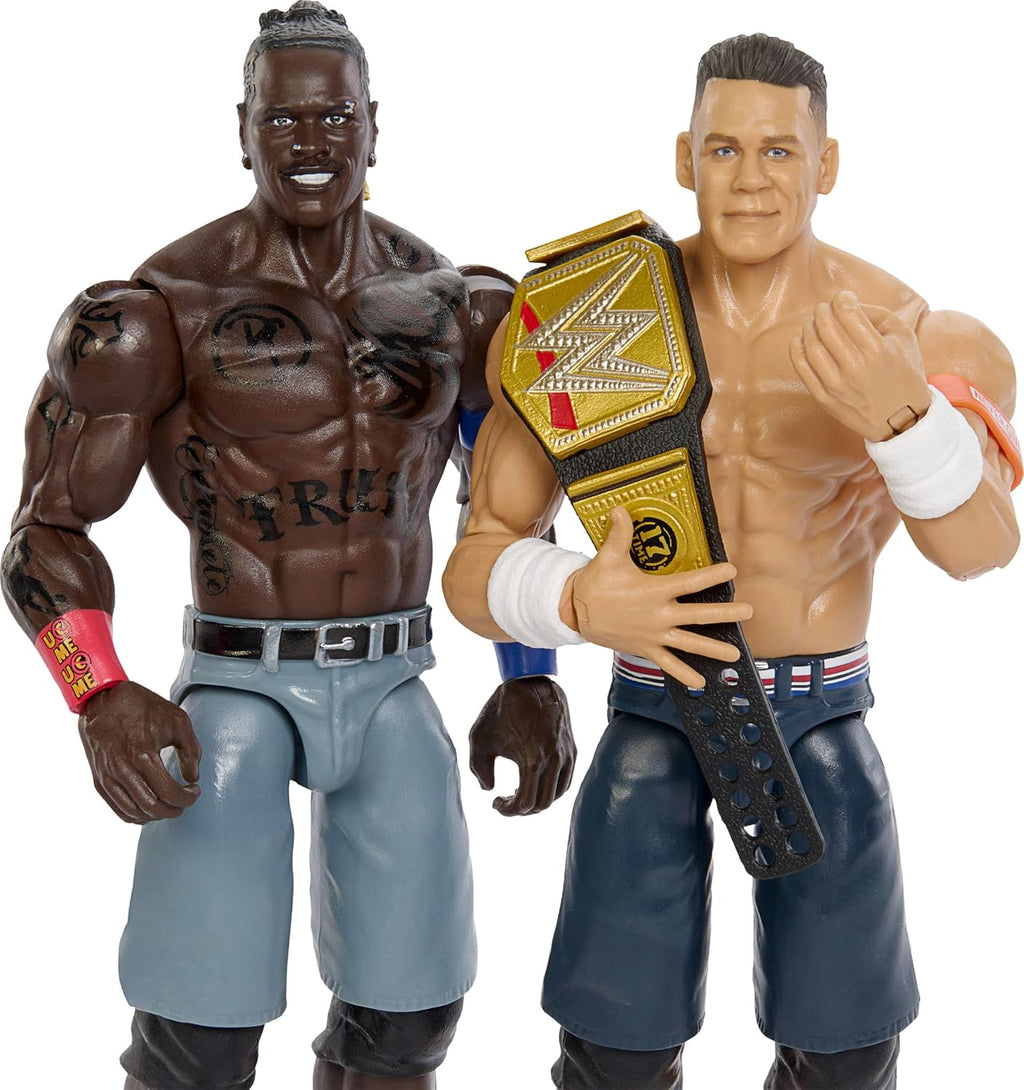 Mattel WWE Main Event Showdown Figuras de acción 2 unidades con accesorio