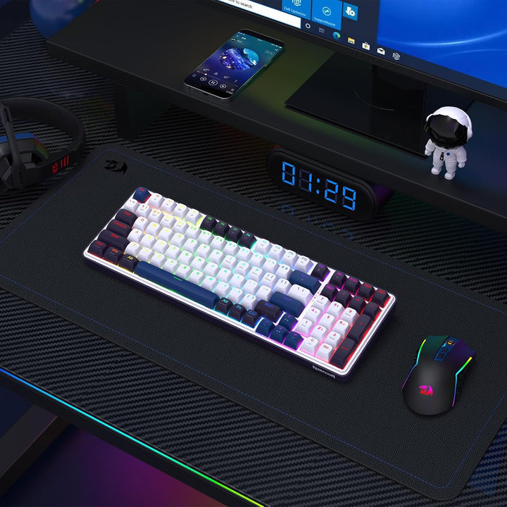 Redragon K744 PRO - Teclado inalámbrico para juegos RGB de 99 tecla...