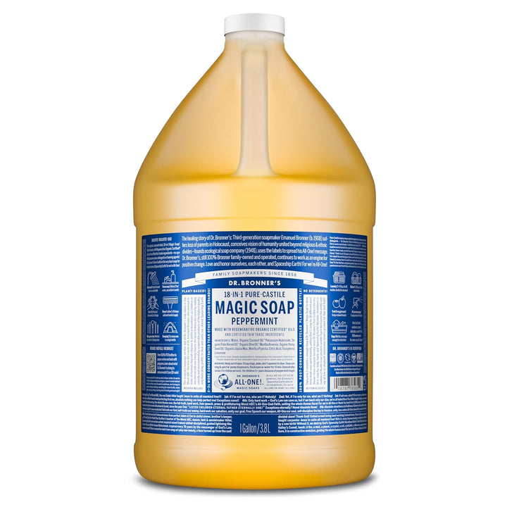 Dr. Bronner's Jabón Mágico Pure-Castile Líquido (menta, 1 galón...