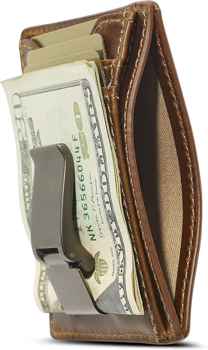 House of Jack Co. Flynn - Cartera con clip para dinero con bisagras...