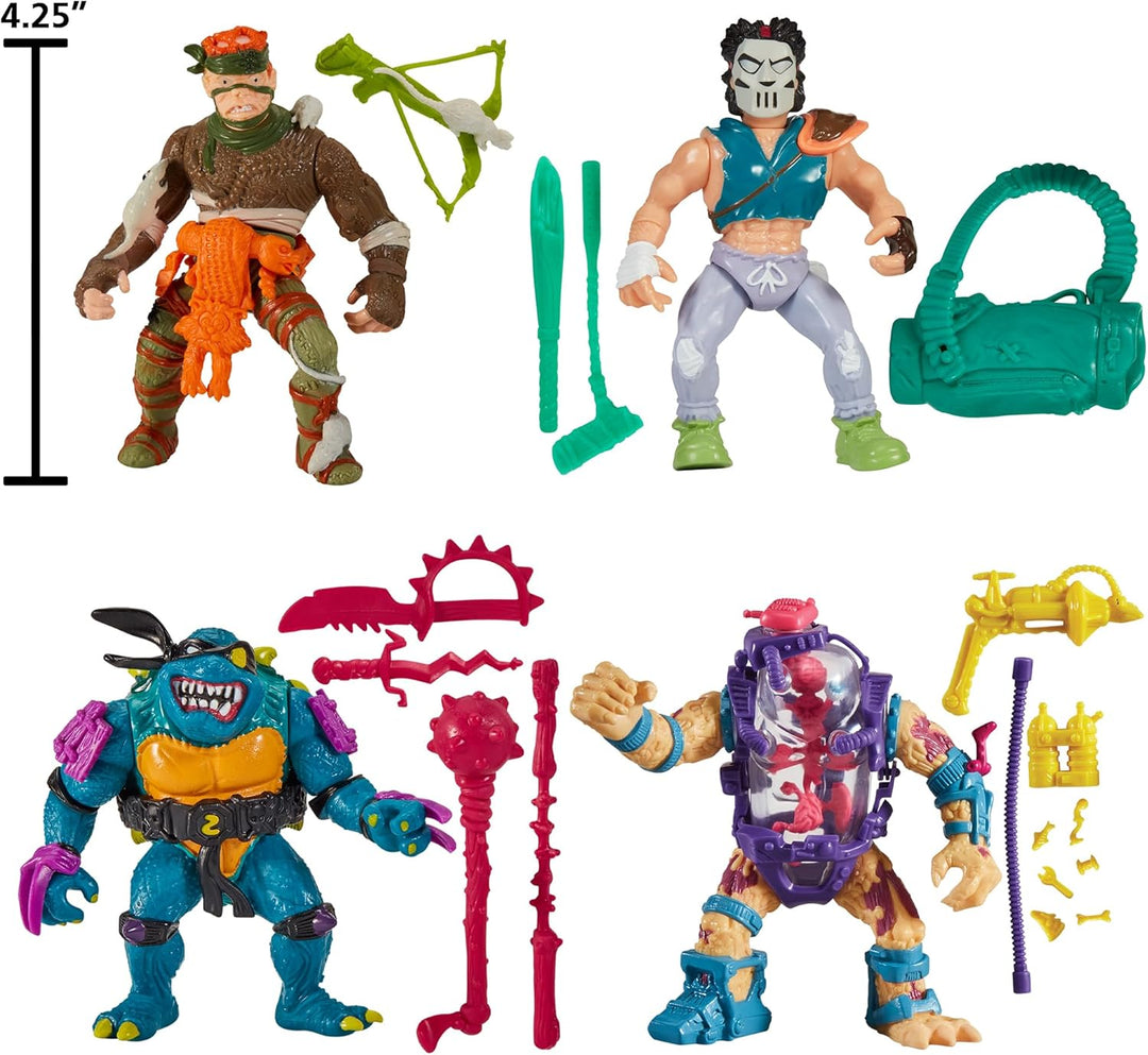 Teenage Mutant Ninja Turtles Paquete de 4 mutantes