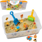 Creativity para Kids Sensory Bin: Construction Zone Playset - Preschool Learning Activities, Excavator Toys para Boys Ages 3-5+, Outdoor Toys y Gifts para Kids