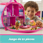 Paw Patrol Skye's World Pupcation Rescue Set con figuras de juguete Skye, Everest y Liberty Bobble Head y RV Camper, juguetes para niños y niñas a partir de 3 años