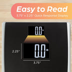 Eat Smart - Báscula digital para peso corporal, 550 libras, plataforma