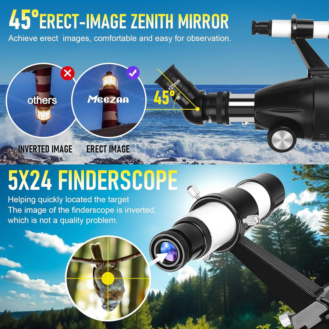 MEEZAA Telescopio Telescopio para Adultos de Alta Potencia