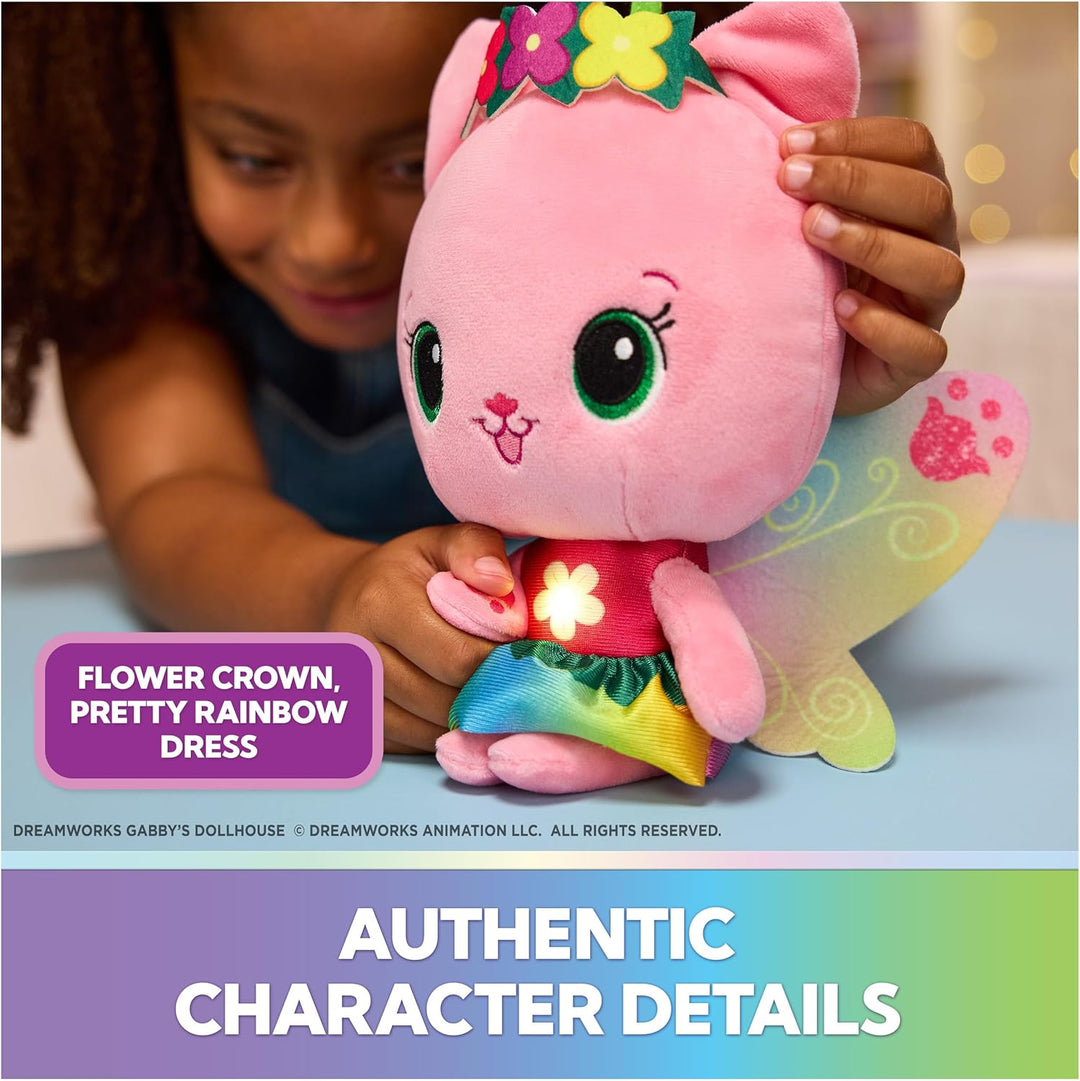 Gabby\u2019s Dollhouse Fairylandia Oficial Rainbow Light-Up Kitty F...