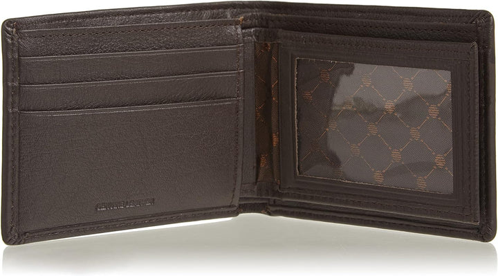 Perry Ellis Park Avenue - Cartera de piel 100% con tarjeta, plegabl...
