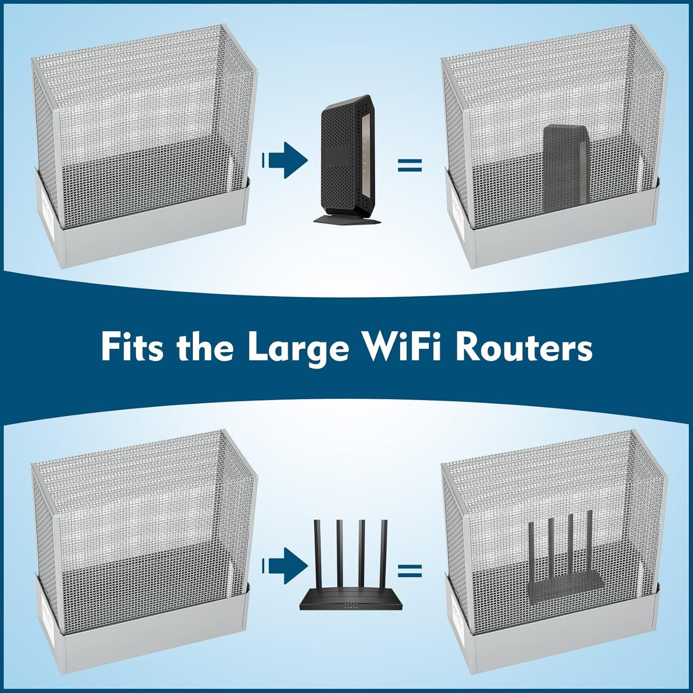 Fengind Cubierta grande para enrutador WiFi, aproximadamente el 90%...