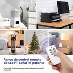 BN-LINK Regleta de control remoto con 3 tomacorrientes independientes, 3