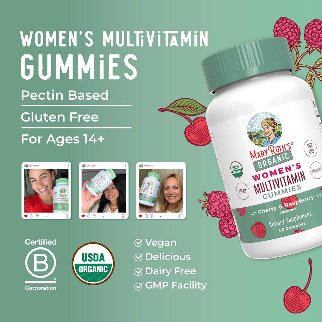 Vitaminas para mujer USDA Organic Vitaminas veganas para