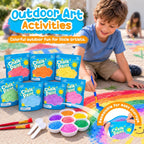 Juego de pintura de tiza para niños, 7 colores, tiza lavable para jugar al