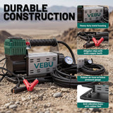 VEBU Compresor de aire de 12 V, inflador de neumáticos de 125 PSI c...