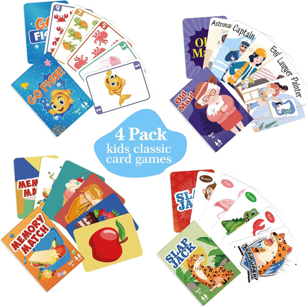 Juegos de Cartas Go Fish Old Maid Slap Jack y Memory
