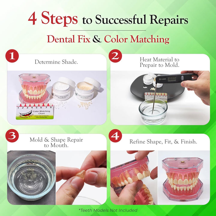 SmileFix Kit de reparación dental estándar - Compuesto de coloració...