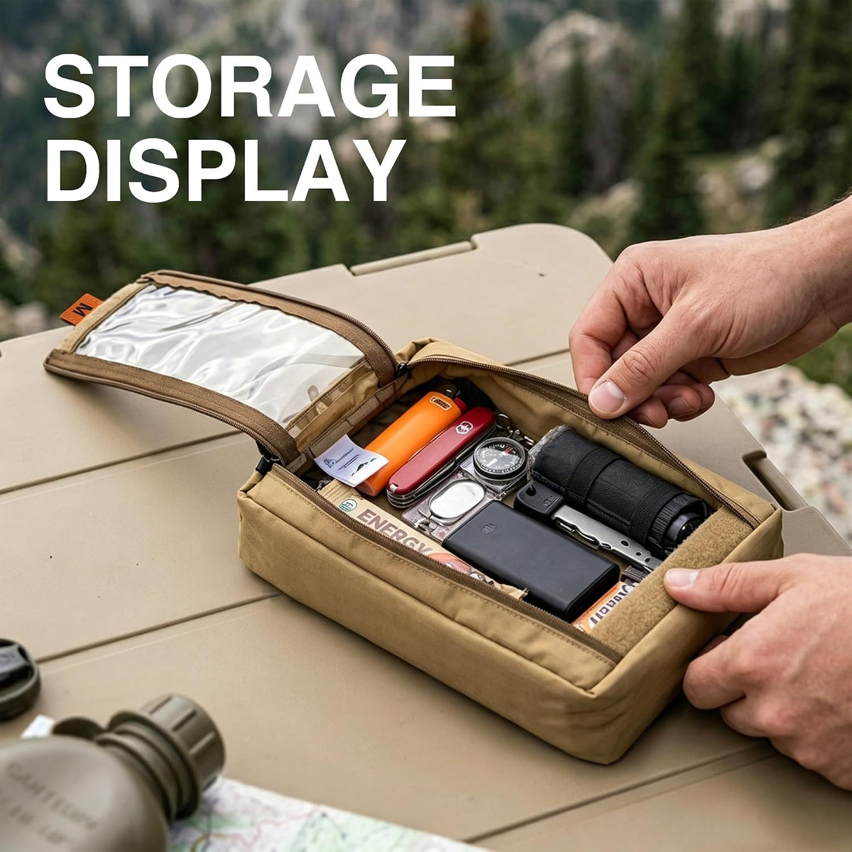 Mardingtop Juego de 3 organizadores de equipaje de viaje, Caqui