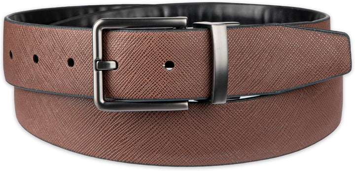 Calvin Klein Cinturón de cuero reversible para hombre, estilo moder...